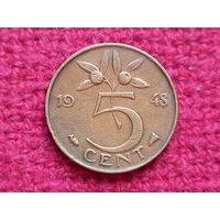 Нидерланды 5 центов 1948 г.
