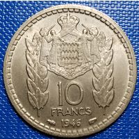 Монако 10 франков 1946 г.