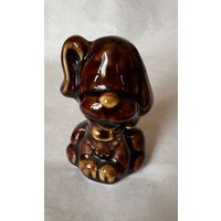 Статуэтка "Собака" (Собачка) обливная керамика.