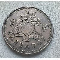 Барбадос 25 Центов 1990. 5-7-12