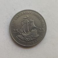 Восточные Карибы 25 центов 1989 г.