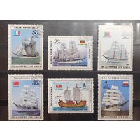 Корея. 1987 год. Флот. Парусники (918)