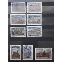 СССР 1950г. Серия из 9 марок. Музеи Москвы. гаш.