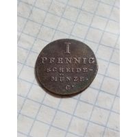 1 пфенниг 1828 года