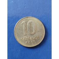 Аргентина 10 сентаво 2005