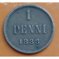 Финляндия 1 пенни 1888, Александр III