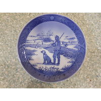 Настенная тарелка. 1977  Копенгаген.