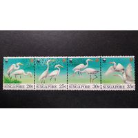 Фауна \106фа\ Сингапур 1993 Всемирная защита природы - китайская цапля WWF