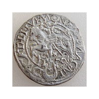 Литва/Litva, полугрош 1566 Rarity Level: R5 - большой крест, (м.д. Тыкоцин)/ 1/2 Grossus (Mint: Tykocin), LITV, состояние VF, Жигимонт II Август/ Sigismund II Augustus