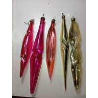 Ёлочная игрушка - Сосульки , СССР .