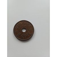 Дания 2 оре 1938 г.