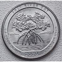 США 25 центов (квотер) 2020 Р Salt River Bay U.S. Virgin Islands