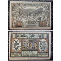 Нотгельд 50 пфеннигов 1921 г. Германия Jlfenburg (644.2е-2/2)