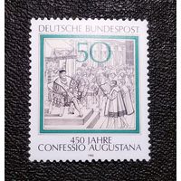 Марка Германия 1980 год 450 лет Конфессии Аугуста