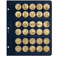Универсальный лист для памятных монет США 1 доллар