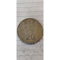 Португалия 20 эскудос 1989