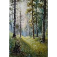 Картина "Золотой рассвет" 40x60см.