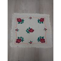 Вышивка, накидка на подушку старинная