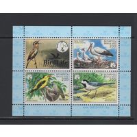 Фауна птицы Беларусь 2002 Блок коллекционных марок "Птицы года"