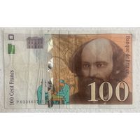 Банкнота 100 франков 1997 год Франция.
