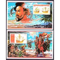 1986 Джибути 465/B124-466/B125 Корабли с парусами  MNH