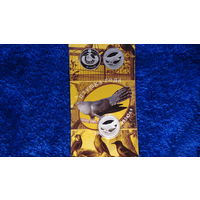 Серебро. 2014 год. Звычайная зязюля" ("Обыкновенная кукушка"), 10 рублей . Тираж 2000 шт.  2014 год .  Птица года .  Весна ! Птицы прилетели !