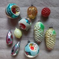 Большие ёлочные игрушки цена за все