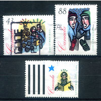 Канада - 1994г. - Рождество - 3 марки - гашёные. #3-WB-98-B-1