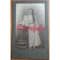 1910-е Визит портрет девушка платье меха студийное фото