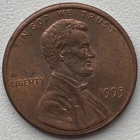 США 1 цент 1993 г.
