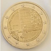 Германия 2 евро 2020 D. Коленопреклонение в Варшаве