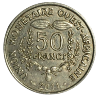 Западная Африка (ВСЕАО) 50 франков, 2011