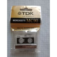 Аудио кассета микро МС 90 TDK новая в упаковке
