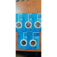 История белорусской железной дороги КОМПЛЕКТ 2 рубля 2025г  Республика Беларусь