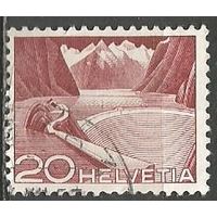 Швейцария. Озеро Гримсель. 1949г Mi#533.