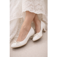 Туфли нат.кожа New Look на среднем каблучке. Можно на свадьбу. Стиль винтаж.