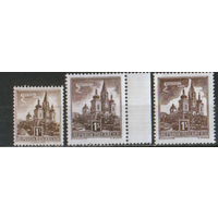 3 разновидности марки 1957г. Австрия "Здания. Базилика Рождества Девы Марии в Мариацелле" MNH