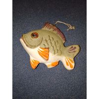 Ёлочная игрушка . Рыбка.  Не  стекло. СССР