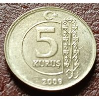 Турция 5 курушей, 2009    ( 1-2-2 )