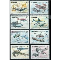 1978 Заир 580-587 Самолеты / Аполлон-11   MNH
