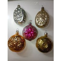 Ёлочные игрушки - Снежинки , СССР . Цена за всё