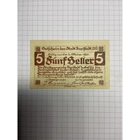 5 геллеров (нотгельды) Австрия.-2512