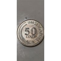 Сингапур 50 центс 1980