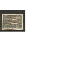 Гренландия-1986(Мих.168) , ** , Морская Фауна, Рыбы (одиночка)