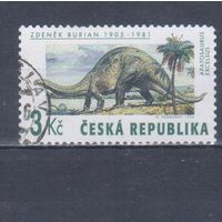 [533] Чехия 1994. Фауна.Динозавр. Гашеная марка.