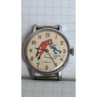 С 1 РУБЛЯ ! ЧАСЫ ЗАРЯ СССР КОНЬКОБЕЖНЫЙ СПОРТ