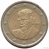 2 евро 2018 Греция Костис Паламас UNC из ролла