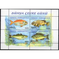 Турция 2005. Фауна Рыбы блок (3443)
