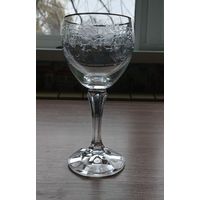 Бокалы высокие 5 шт 15,5 см как новые резьба по стеклу