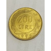 Италия 200 лир 1995